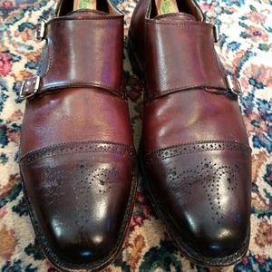 Allen Edmonds St. John's Men's Double Monk Strap Dark Chili 12 E